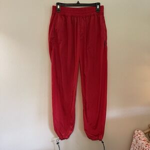 Palm Angels Track Windbreaker Joggers Red Nylon Medium Mens‎ Light Weight